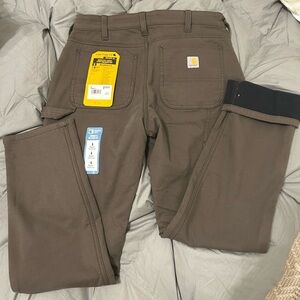 Carhartt Rugged flex canvas fleece lined work pants women’s